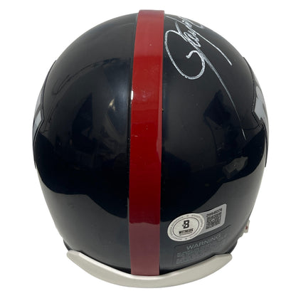 Lawrence Taylor Signed Giants Throwback Mini Helmet with "Bad MFer" Inscription
