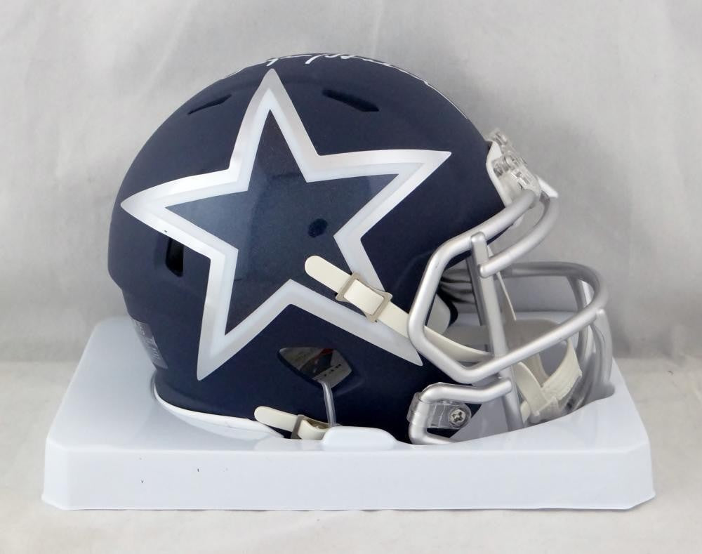 Roger Staubach Signed Dallas Cowboys AMP Speed Mini Helmet