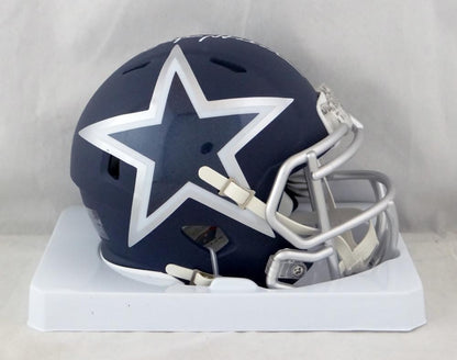 Roger Staubach Signed Dallas Cowboys AMP Speed Mini Helmet