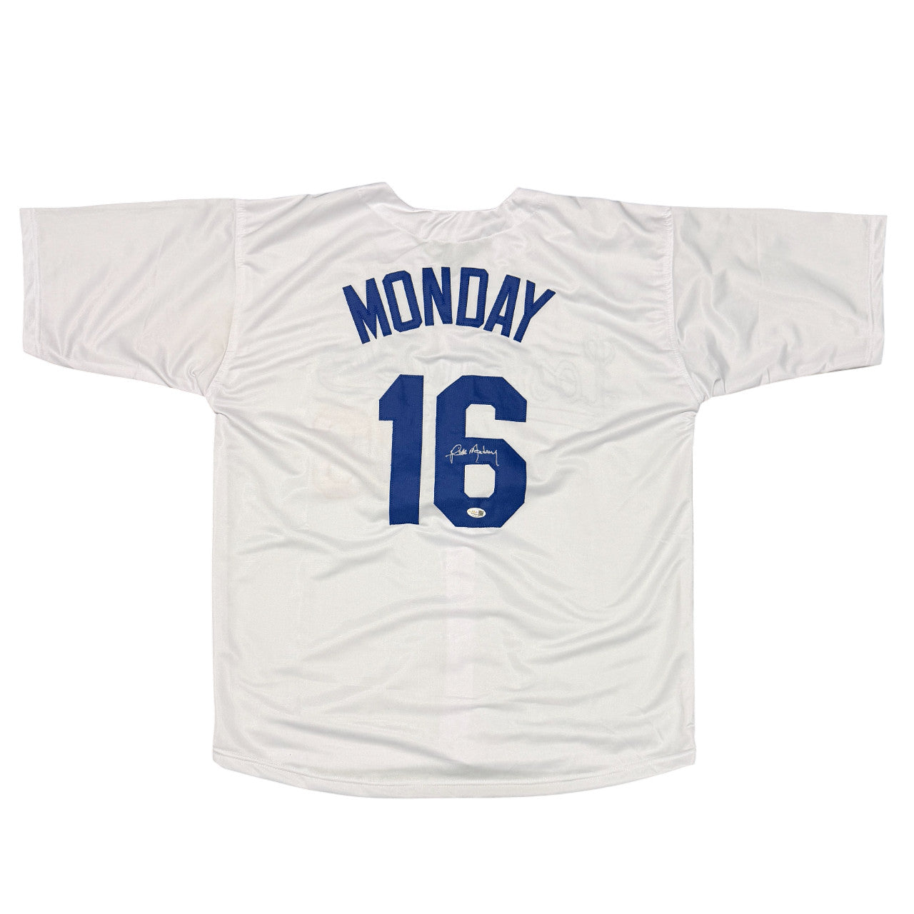 Rick Monday Signed Los Angeles Dodgers Custom Jersey JSA COA