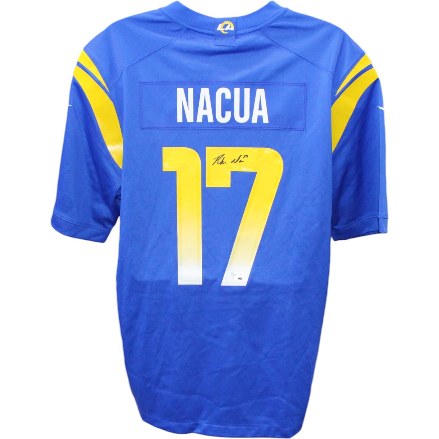 Puka Nacua Signed Los Angeles Rams Blue Nike Jersey