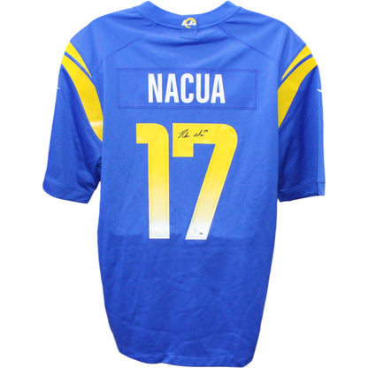 Puka Nacua Signed Los Angeles Rams Blue Nike Jersey