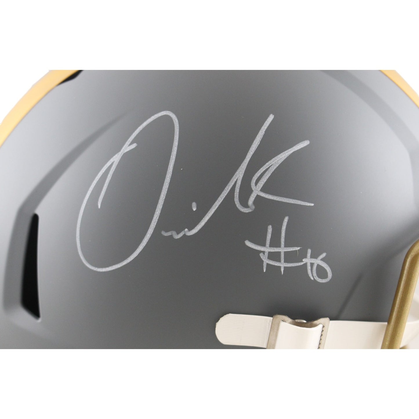 Quinshon Judkins Signed Cleveland Browns Full Size Slate Replica Helmet