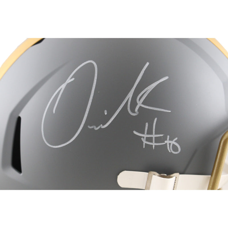 Quinshon Judkins Signed Cleveland Browns Full Size Slate Replica Helmet