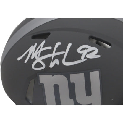 Michael Strahan New York Giants Slate Speed Mini Helmet (BAS)