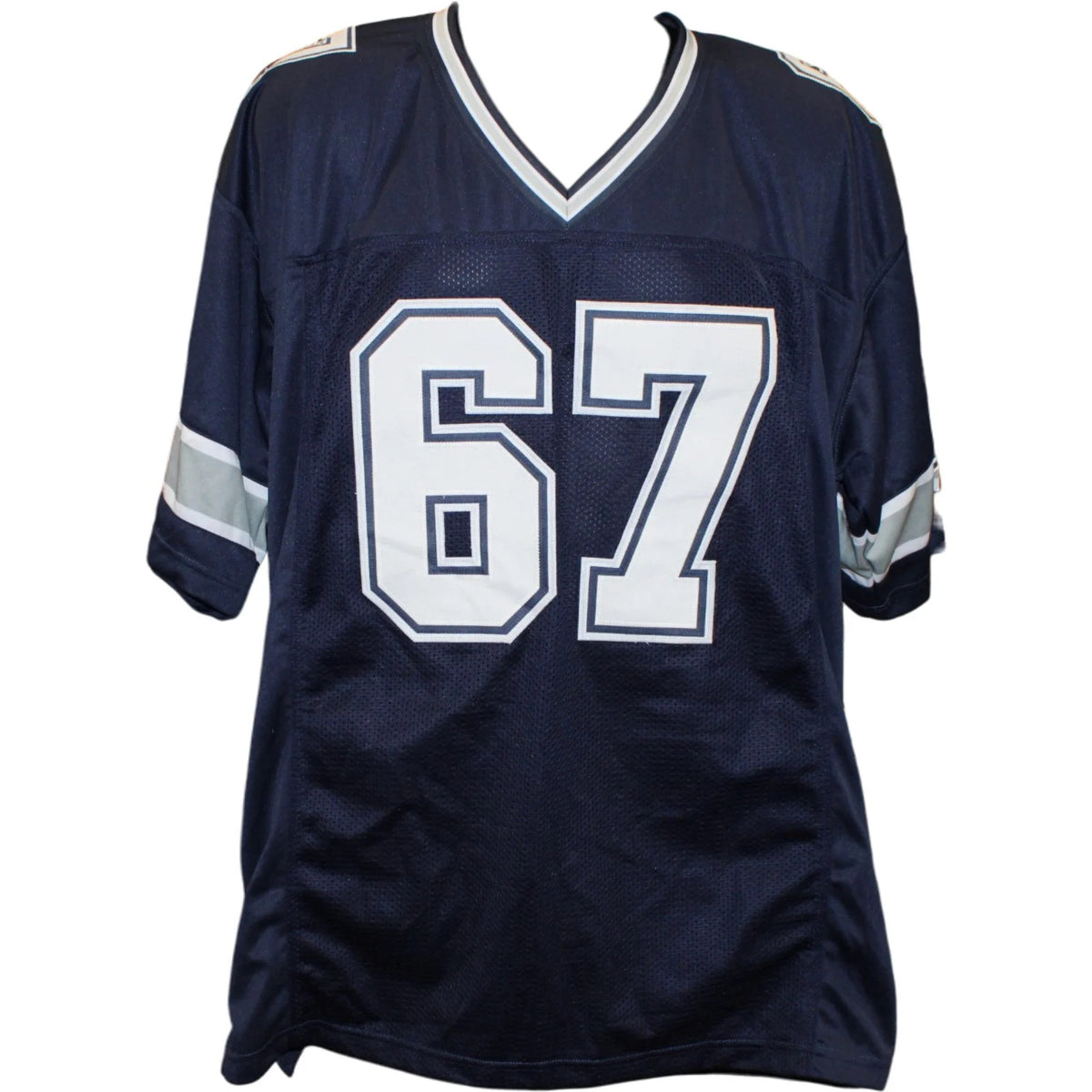 Russell Maryland Signed Blue Pro Style Jersey