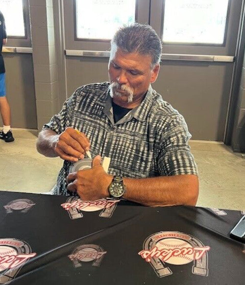Anthony Munoz Signed Cincinnati Bengals Slate Mini Helmet (Beckett BAS)