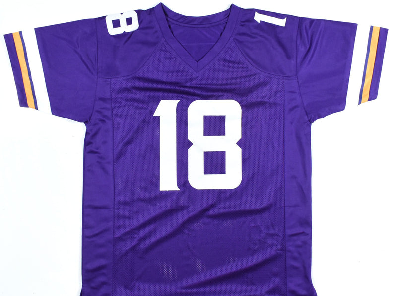Justin Jefferson Autographed Minnesota Vikings Purple Custom Jersey