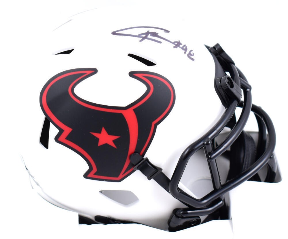 Christian Harris Signed Houston Texans Lunar Speed Mini Helmet