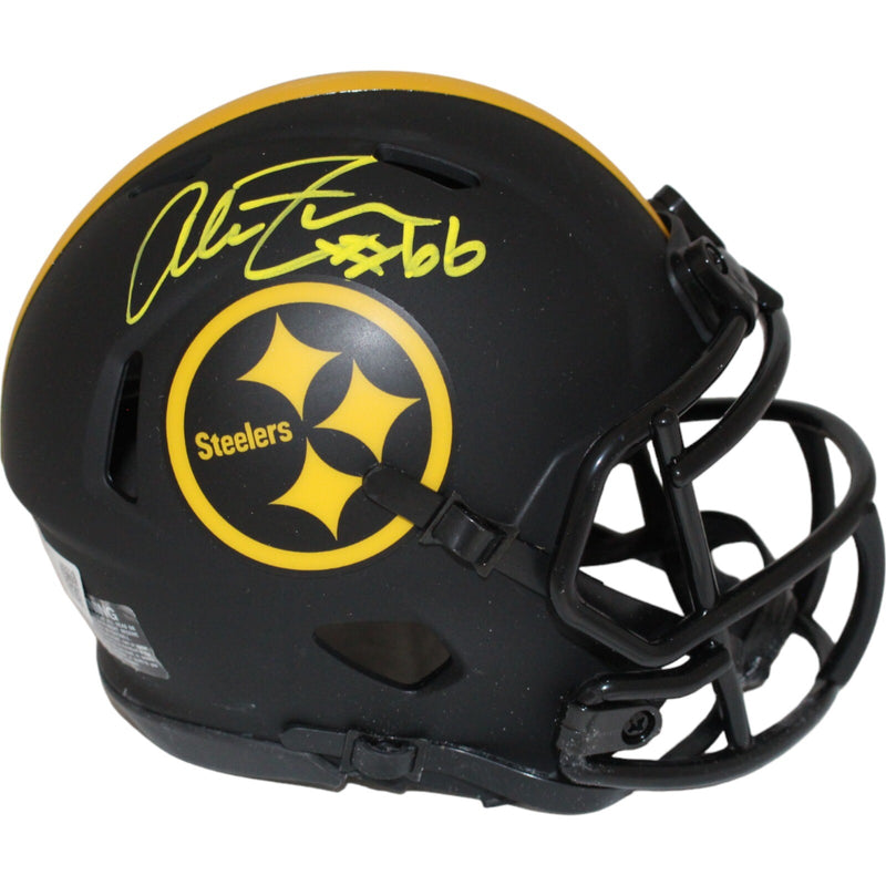 Alan Faneca Signed Pittsburgh Steelers Eclipse Alternate Mini Helmet BAS