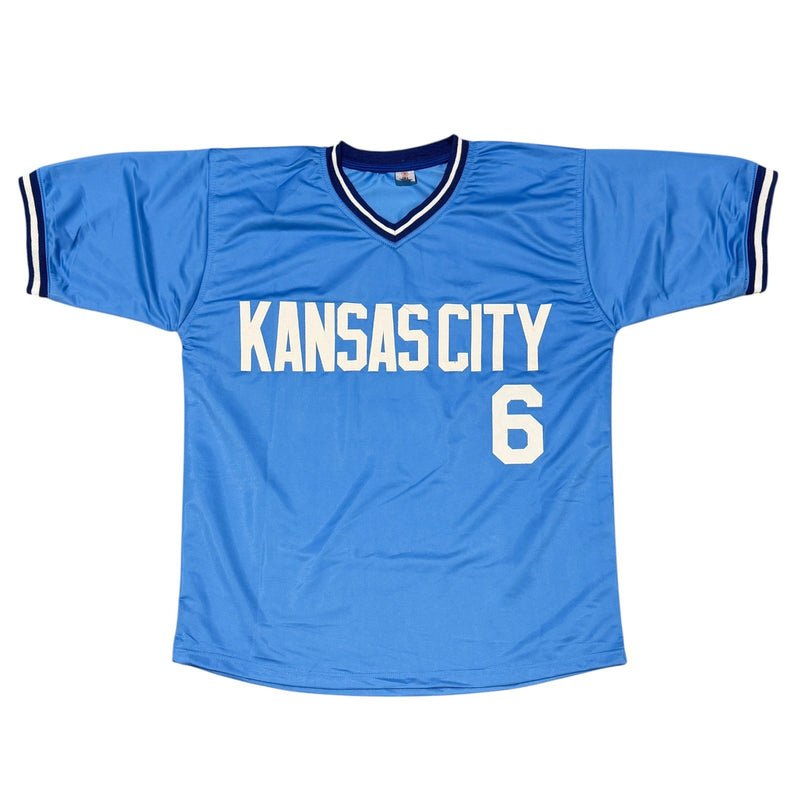 Willie Wilson Signed Kansas City Royals Custom Jersey - 85 WSC