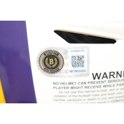 Randy Moss & Justin Jefferson Signed Minnesota Vikings SpeedFlex Helmet
