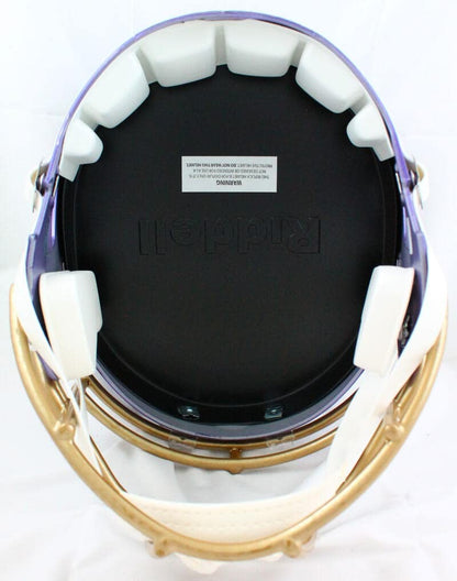 Ray Lewis Autographed Baltimore Ravens Full Size Flash Speed Helmet