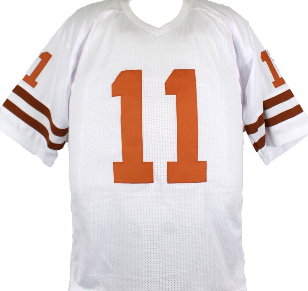 Major Applewhite Signed White College Style Custom Jersey