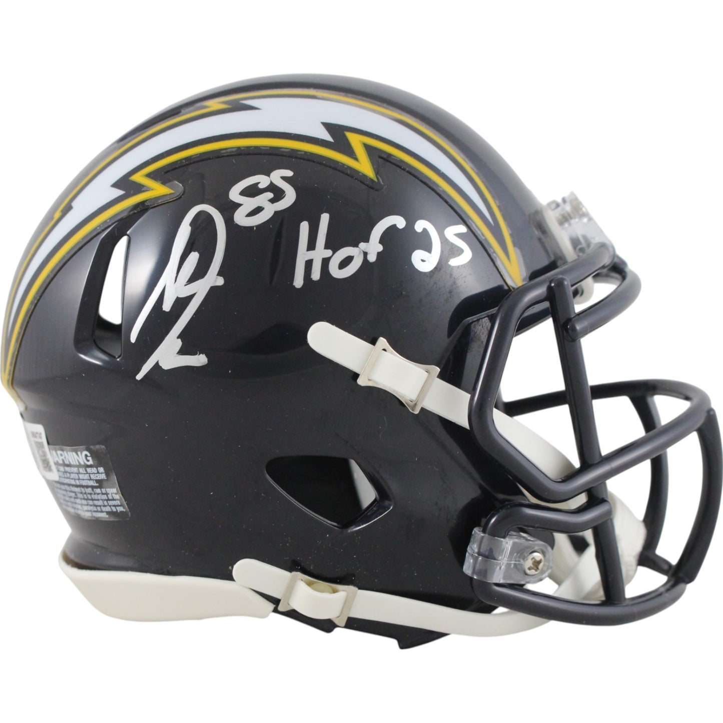 Antonio Gates San Diego Chargers Autographed Throwback Mini Helmet w/ HOF