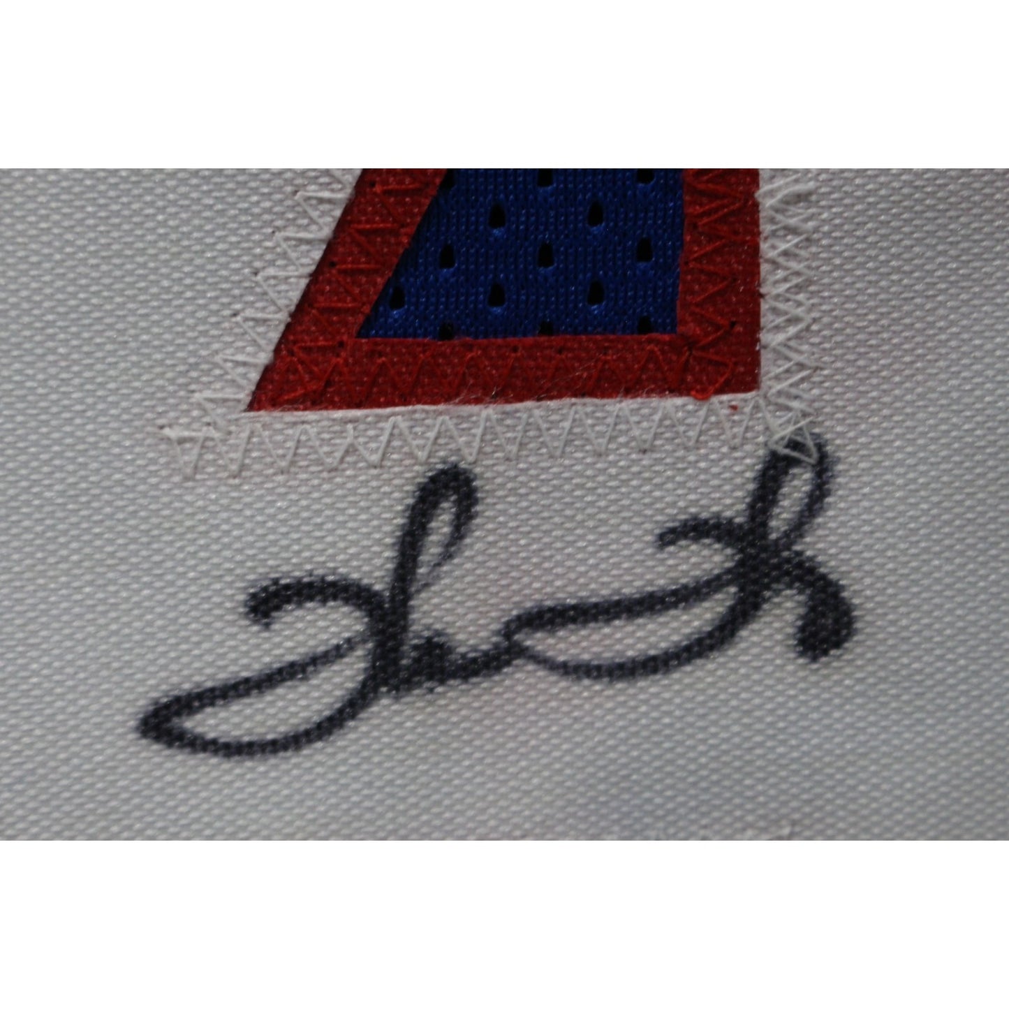 Jim Kelly, Thurman Thomas & Andre Reed Autographed Blue Custom Jersey