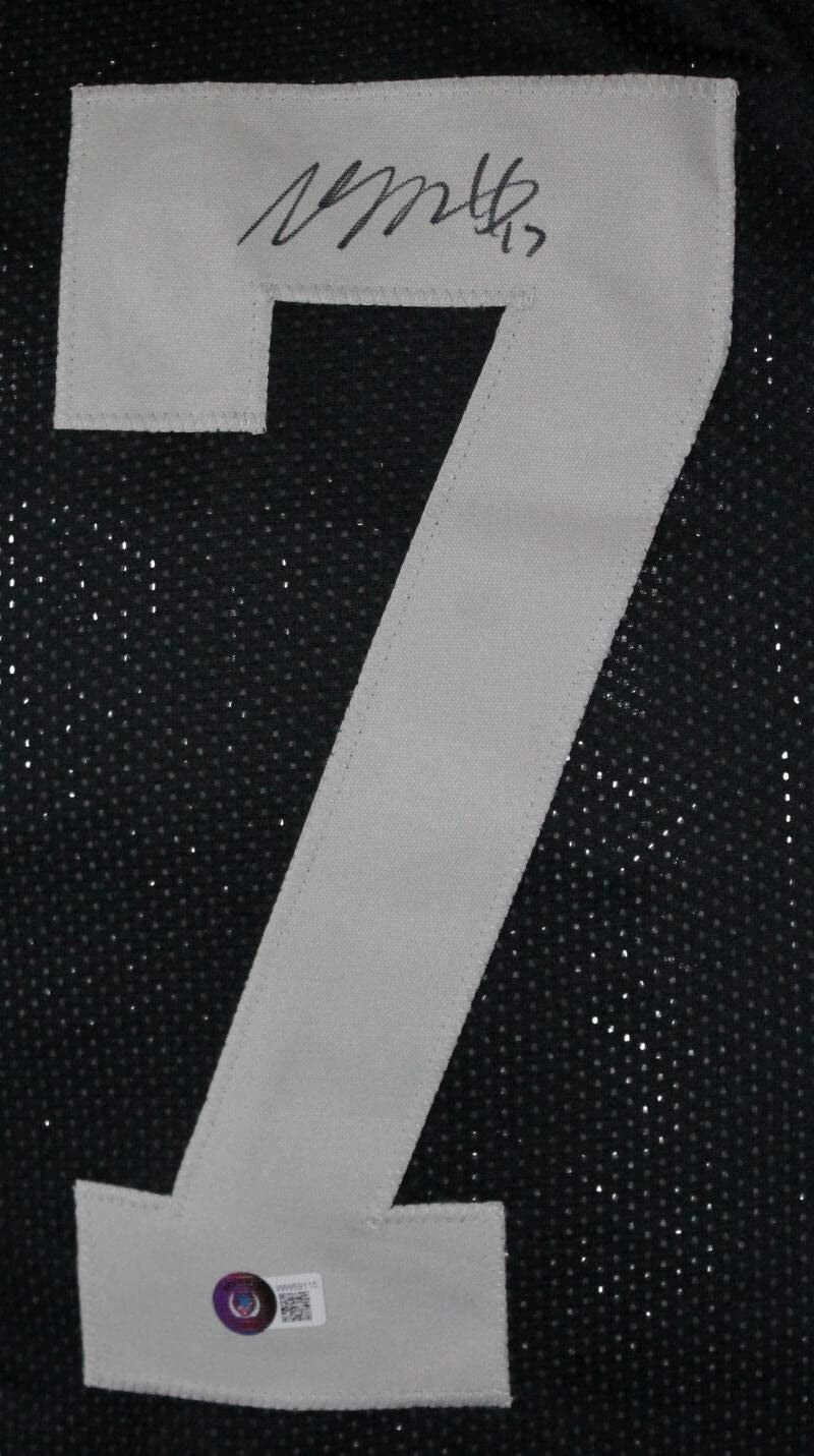 Davante Adams Signed Custom Black Football Jersey