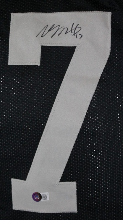 Davante Adams Signed Custom Black Football Jersey