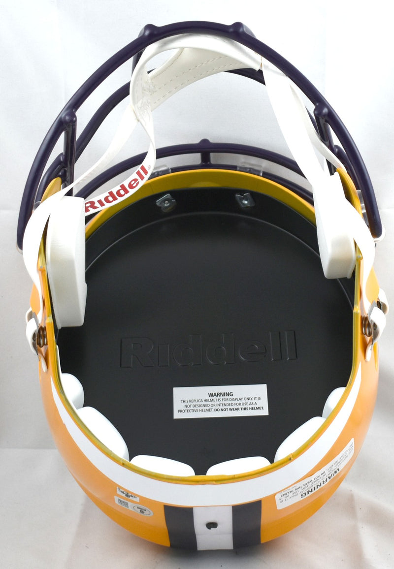 Ja'Marr Chase Signed LSU Tigers Full Size Speed Replica Helmet - Black
