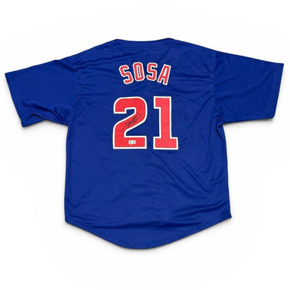Sammy Sosa Signed Chicago Cubs Custom Jersey