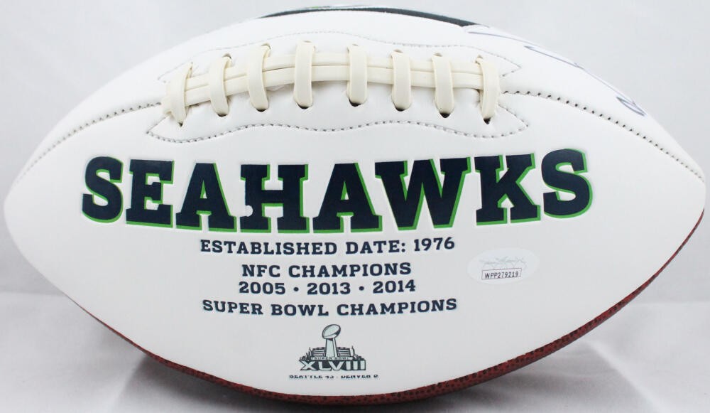 Brian Bosworth Autographed Seattle Seahawks Logo Football