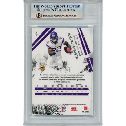 Adrian Peterson Autographed 2009 Panini RS Longevity Patch Card BAS