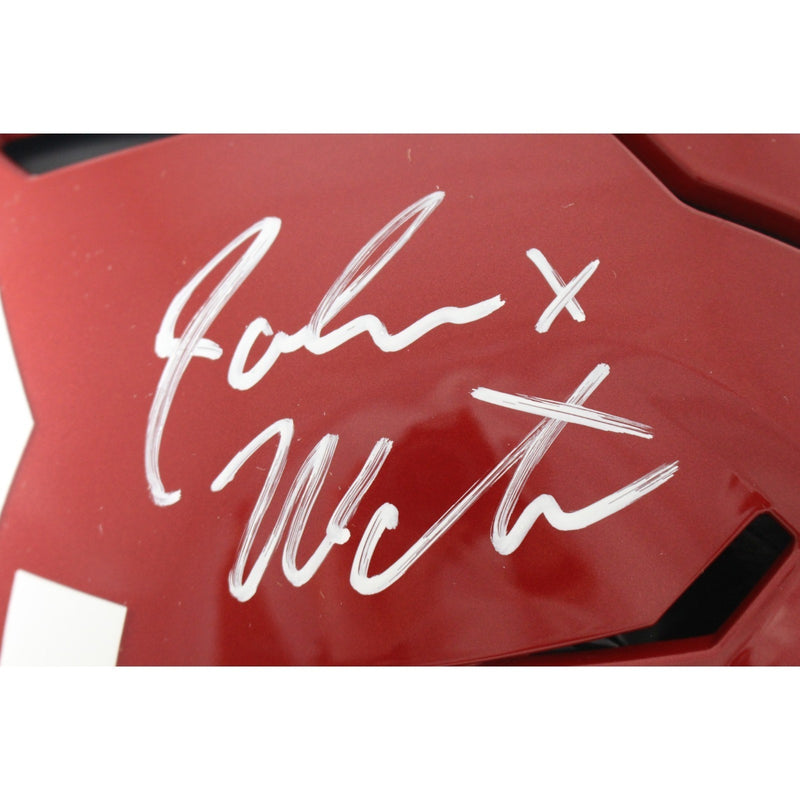 John Mateer Signed Oklahoma Sooners Speedflex Helmet
