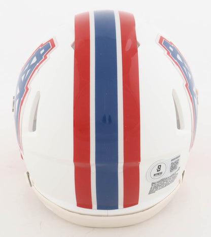 Warren Moon Autographed Houston Oilers Speed Mini Helmet