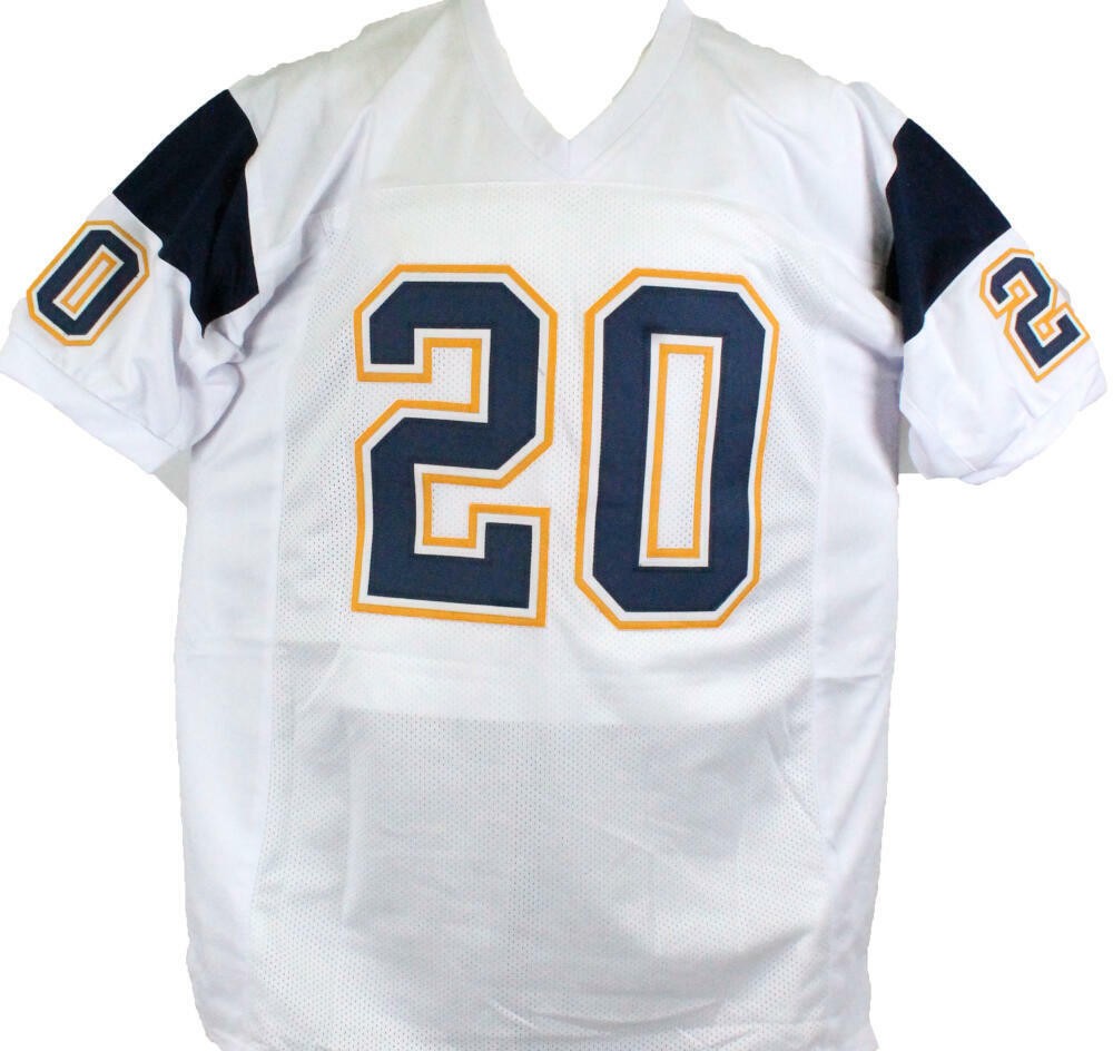 Natrone Means Signed San Diego Chargers Custom White Jersey