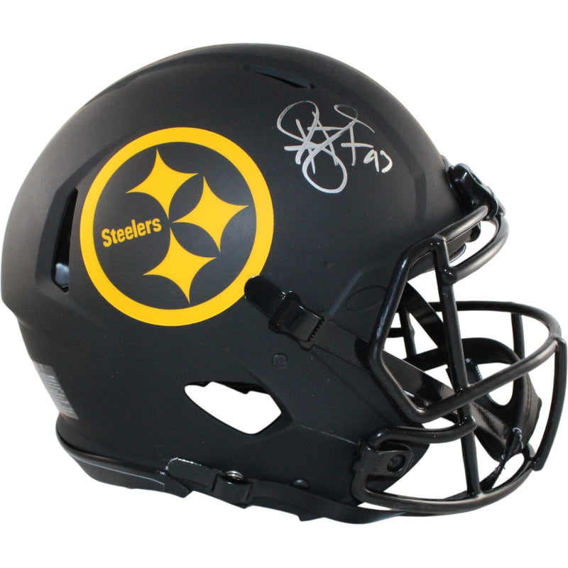 Troy Polamalu Autographed Pittsburgh Steelers Full Size Authentic Eclipse Helmet