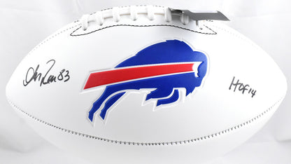 Andre Reed Signed Buffalo Bills Logo Football HOF