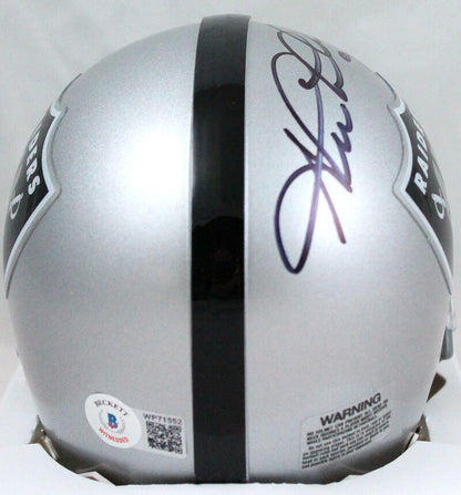 Shane Lechler Signed Oakland Raiders Mini Helmet Inscribed "Just Win Baby"