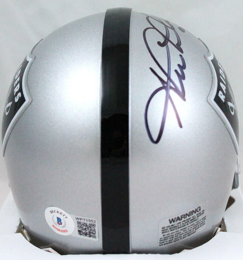 Shane Lechler Signed Oakland Raiders Mini Helmet Inscribed "Just Win Baby"