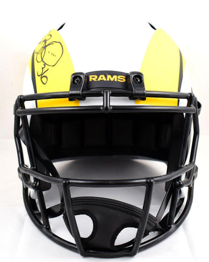 Jerome Bettis Signed Los Angeles Rams Riddell Lunar Speed Full Size Helmet