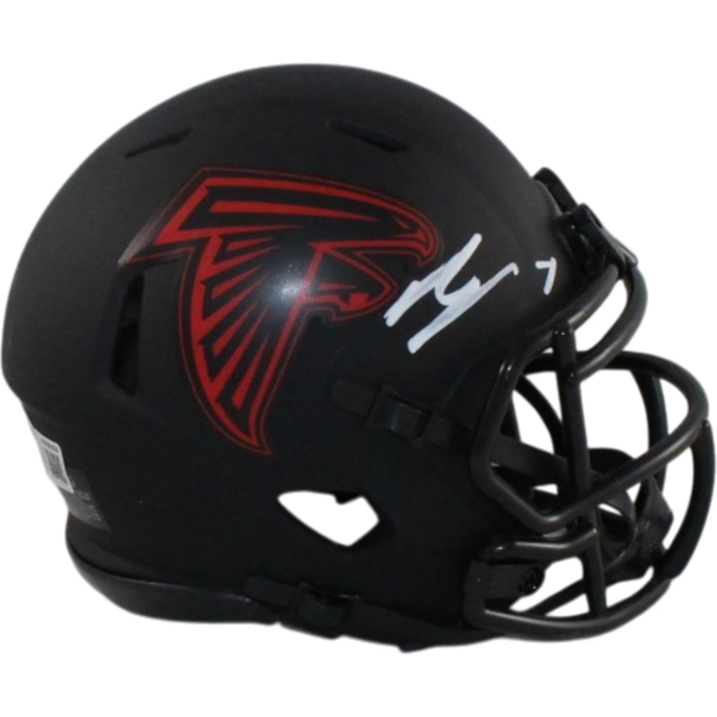 Bijan Robinson Atlanta Falcons Signed Riddell Eclipse Mini Helmet