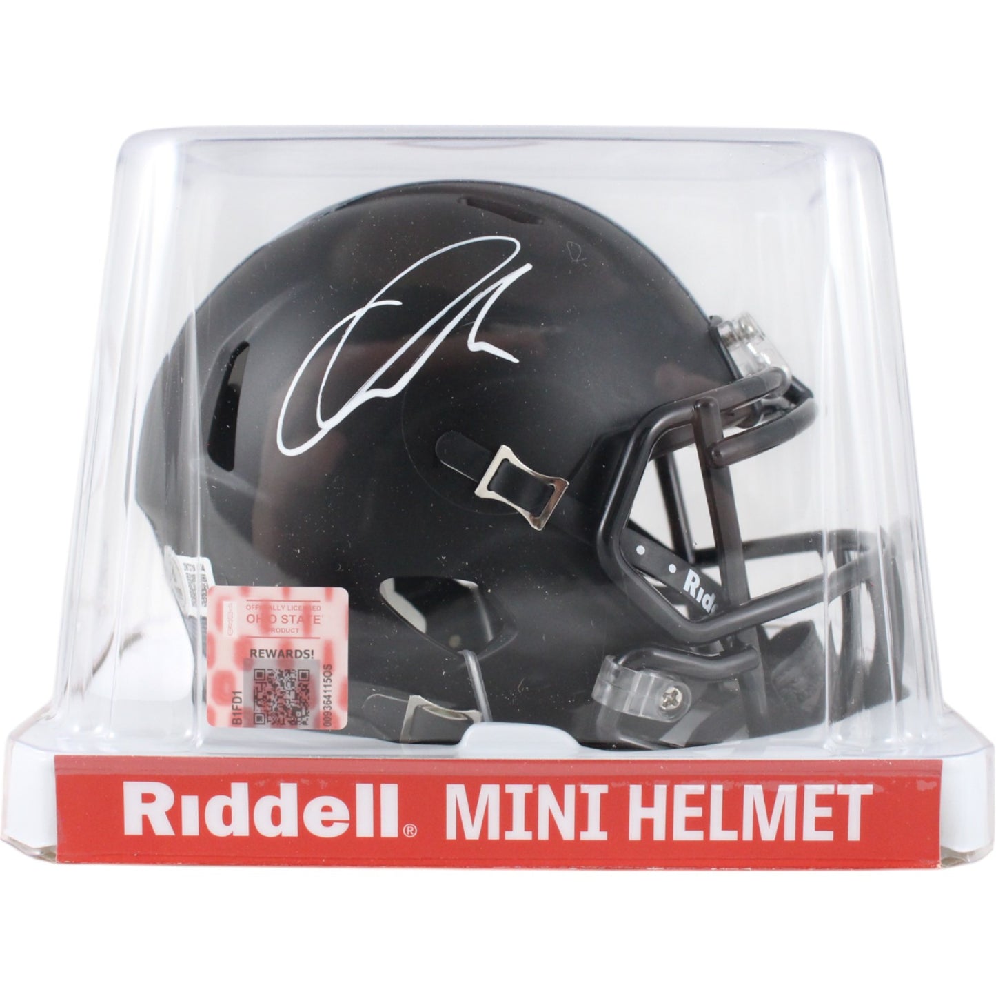 Quinshon Judkins Autographed Ohio State Buckeyes Speed Mini Helmet