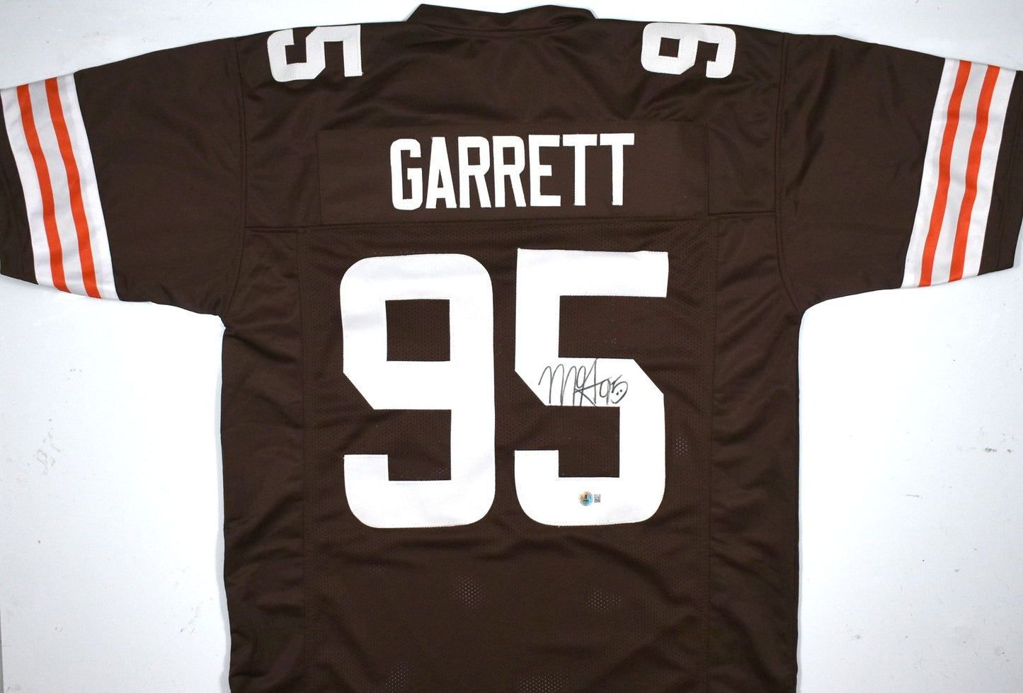 Myles Garrett Autographed Cleveland Browns Style Custom Jersey - Black