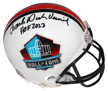 Dick Vermiel Signed Hall of Fame VSR4 Mini Helmet (HOF Inscription)