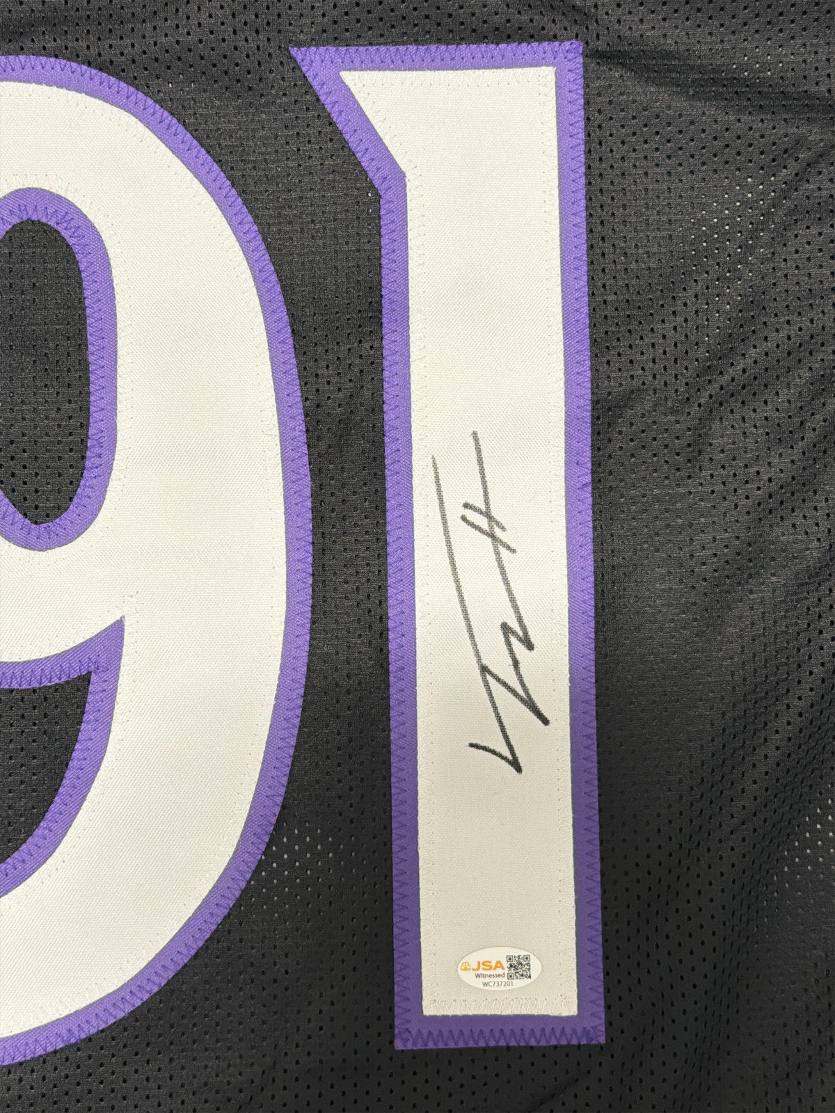 Trey Hendrickson Signed Baltimore Ravens Custom Jersey