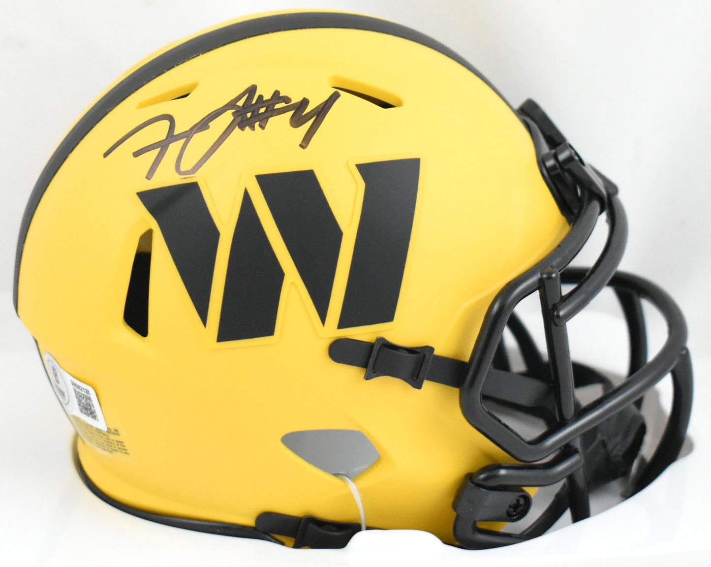 Frankie Luvu Autographed Washington Commanders Rave Speed Mini Helmet