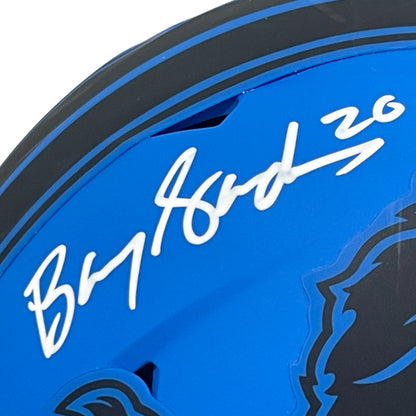 Barry Sanders Detroit Lions Signed Rave Alternate Mini Helmet