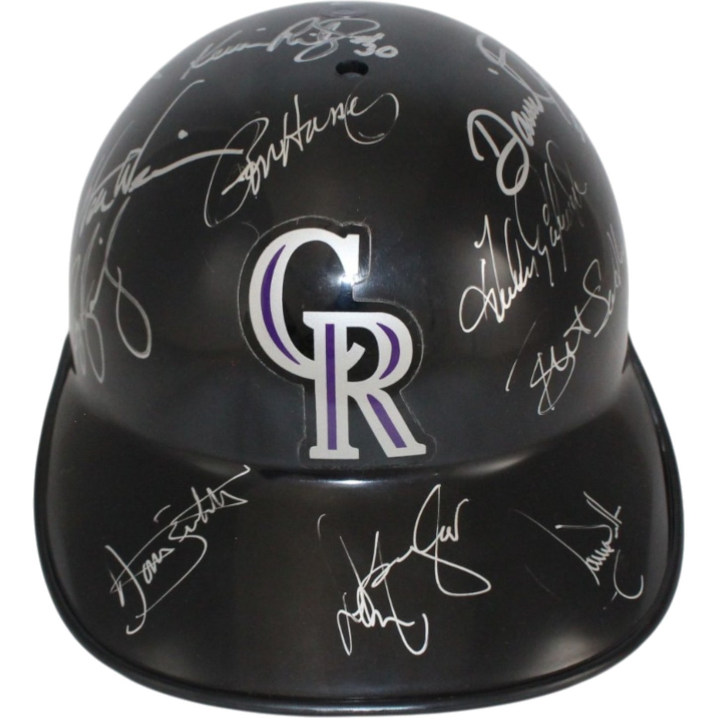 1995 Colorado Rockies Team Signed Multi-Signed Replica Baseball Helmet