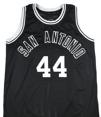 George Gervin Signed San Antonio Spurs Custom Black Jersey