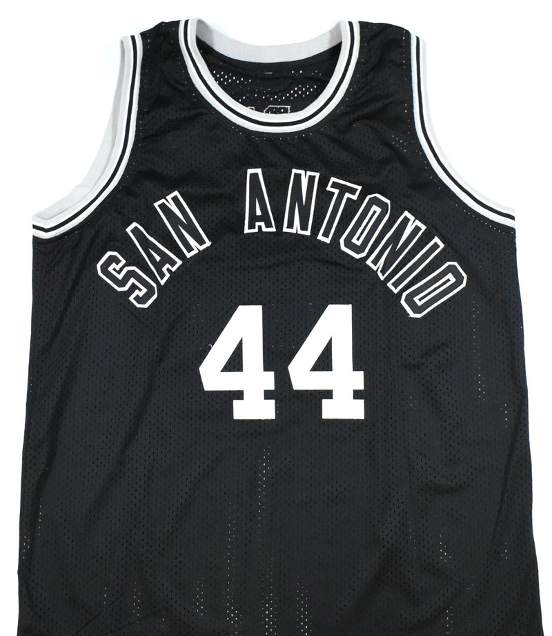George Gervin Signed San Antonio Spurs Custom Black Jersey