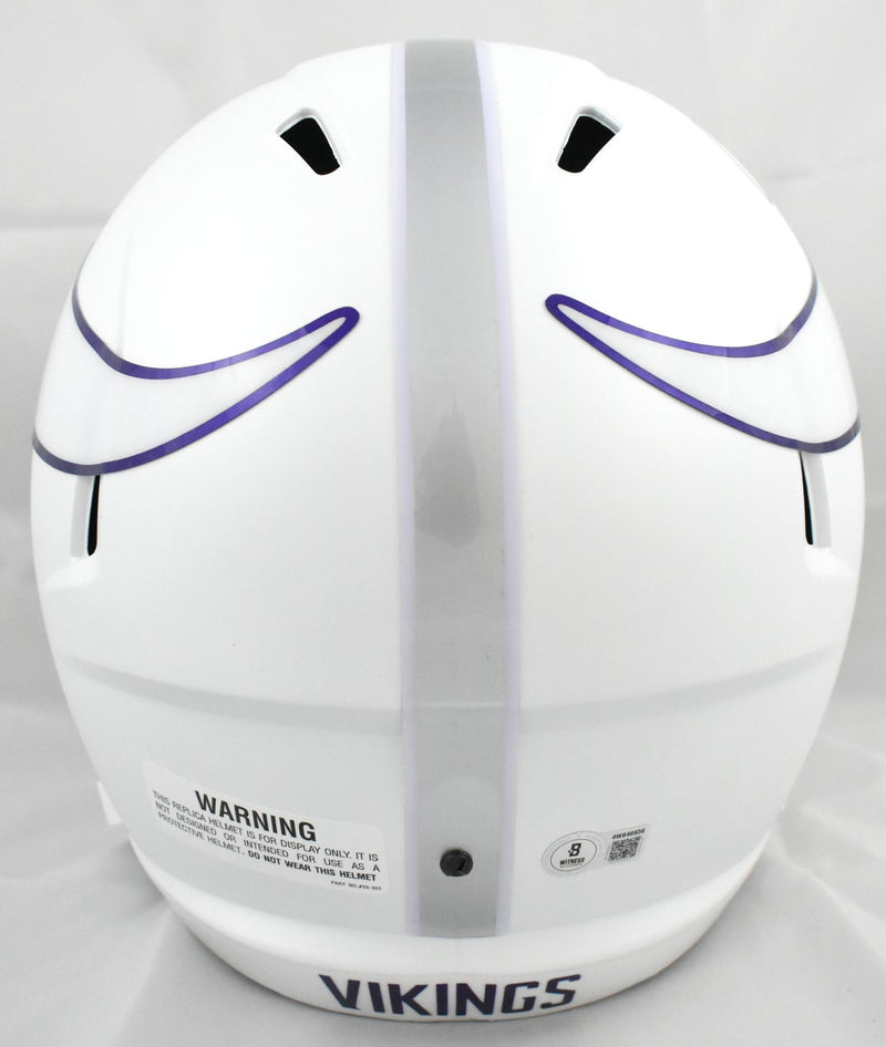 Justin Jefferson Autographed Minnesota Vikings 2024 Alternate Speed Helmet