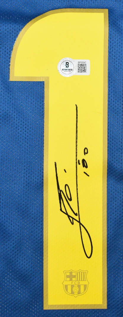 Lionel Messi Autographed FC Barcelona Home Jersey