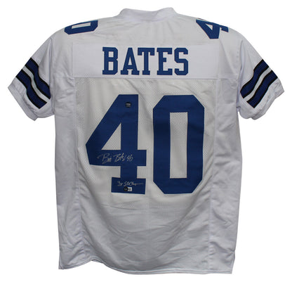 Bill Bates Autographed Dallas Cowboys Custom Jersey 3x SB Champs