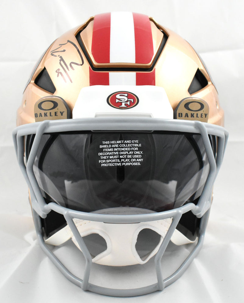 George Kittle Signed San Francisco 49ers Full Size Riddell Axiom Helmet