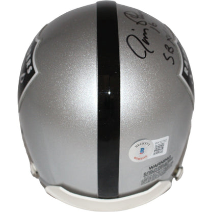 Jim Plunkett Oakland Raiders Autographed VSR4 Mini Helmet