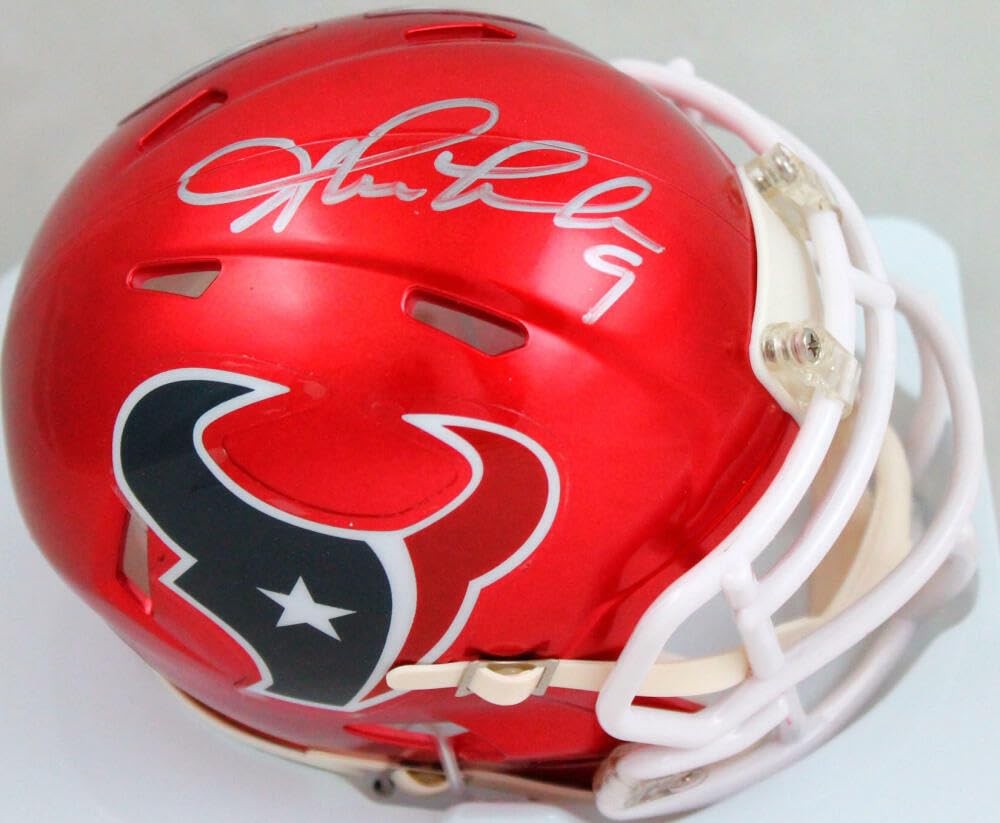 Shane Lechler Signed Houston Texans Flash Speed Mini Helmet